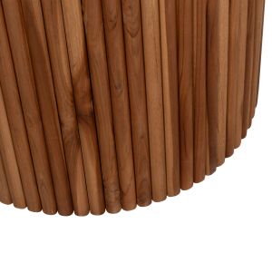 Round dining table Roder Hm9896 teak - top 3 cm thick - Φ130x79.5hcm.