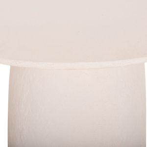 Кръгла трапезарна маса Seppo Hm18154.02 фиброцимент в Бяло-φ119,5x75,5hсм.