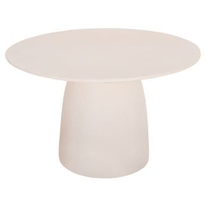 Кръгла трапезарна маса Seppo Hm18154.02 фиброцимент в Бяло-φ119,5x75,5hсм.