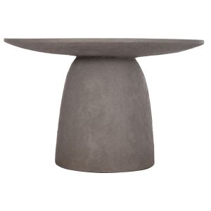 Round dining table Seppo Santorini Hm18154.03 fiber cement in Gray-φ119.5x75.5hcm.