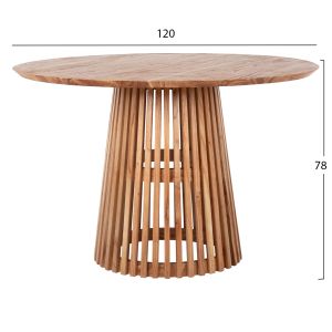 Round dining table Frantz-m solid wood Mindi Hm9388,01
