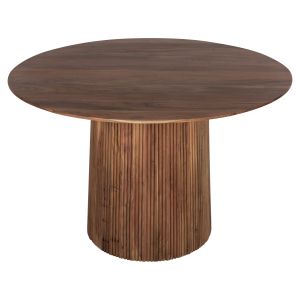 Round dining table Groot Hm9684 acacia solid wood in natural color D120x76hcm