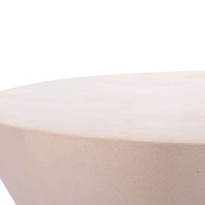 Кръгла холна маса Allan Hm18162.02 фибър цимент в светло бежово - Φ92x49в см.