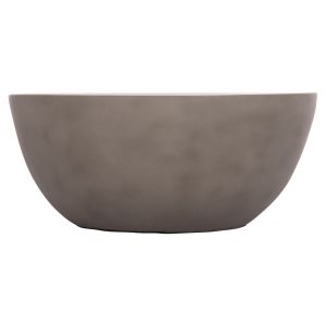 Round coffee table Allan Santorini Hm18162.03 fiber cement in Gray-φ92x49h cm.