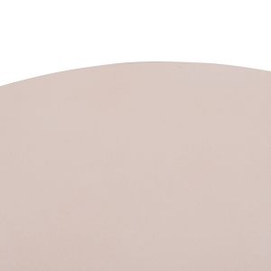 Round coffee table Anna Santorini Hm18157.02 fiber cement in white color - natural rattan -- Φ92x44.5h cm.