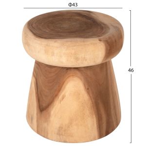 Round coffee table Cupre Naturally Hm9793 made of solid wood D43x46hcm