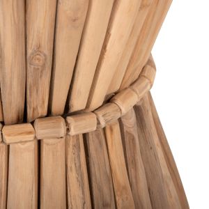 Round coffee table Naturally Cooter Hm9792 made of solid teak branches in natural color D37x50hcm