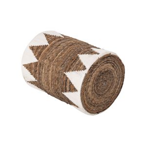 Round baskets without lid 3 pcs, natural/white, D42x56hcm Hm4307