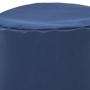 Round pouf-stool Cube blue color 60x40cm