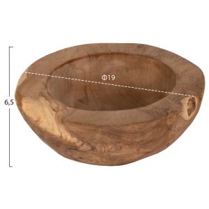 Yoki teak bowl, D19x6.5cm Hm9626