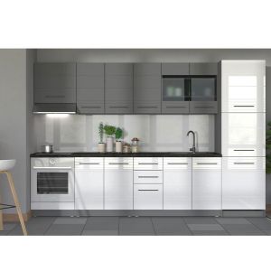 Kitchen unit Petra D60 Urwhite gloss-grey matt 60x55x82cm