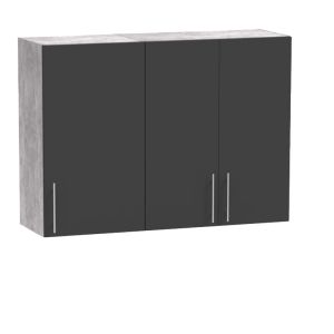 Kitchen module Festa I melamine in dark gray and sonoma color 100x60x85cm