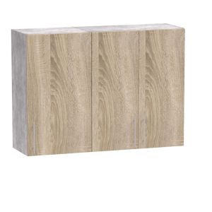 Kitchen module Festa I melamine in sonoma color 100x60x85cm