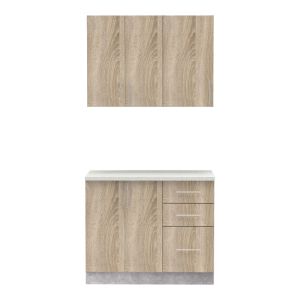 Kitchen module Festa I melamine in sonoma color 100x60x85cm