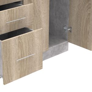 Kitchen module Festa I melamine in sonoma color 100x60x85cm