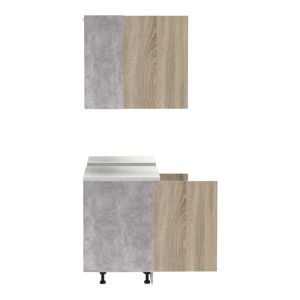 Kitchen module Festa �ii melamine in sonoma color 140x60x85cm
