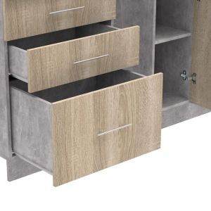 Kitchen module Festa �ii melamine in sonoma color 140x60x85cm