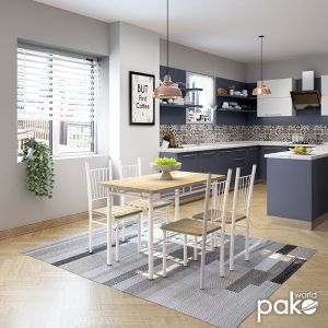 Kitchen dining set Roza table with 4 chairs