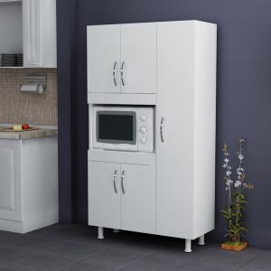 Kitchen cabinet Defne in white 89x37.5x160cm