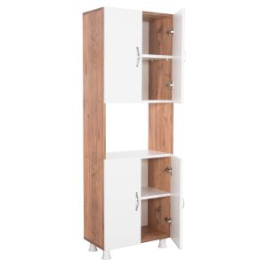 Kitchen cabinet Rad Hm18196.04 melamine in natural color-white 55.5x32x165hcm.