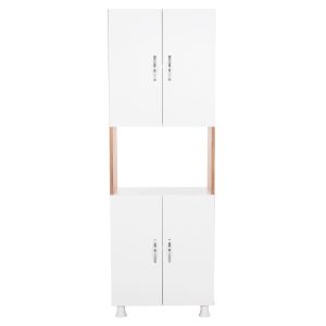 Kitchen cabinet Rad Hm18196.04 melamine in natural color-white 55.5x32x165hcm.