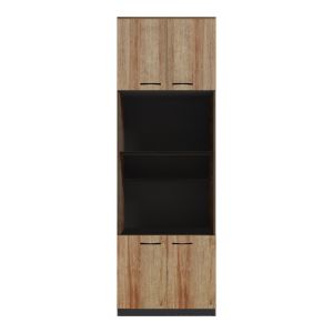 Rowan kitchen cabinet in dark gray-oak color 60x42x182 cm