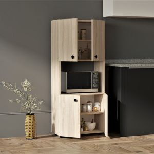 Кухненски шкафове гюзел в цвят сонома 60х31,4х140см