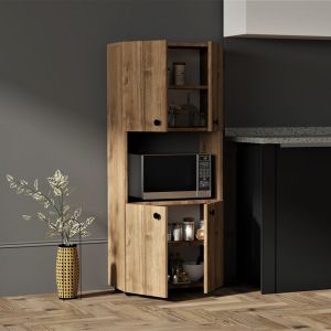 Кухненски шкафове гюзел цвят орех 60х31,4х140см