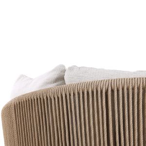 Daybed series Lorien Sm6413.02 aluminum rope cushions, blue 163x158.5x82h