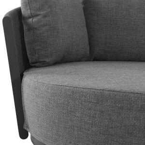 Daybed series Lorien Sm6413.02 aluminum rope cushions, blue 163x158.5x82h