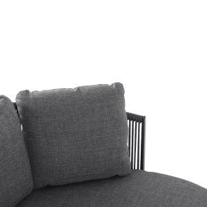 Daybed series Lorien Sm6413.02 aluminum rope cushions, blue 163x158.5x82h