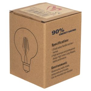 Led Globo lamp with filament 8w E27 3000k Dιμε Dimmable Hm4050,03