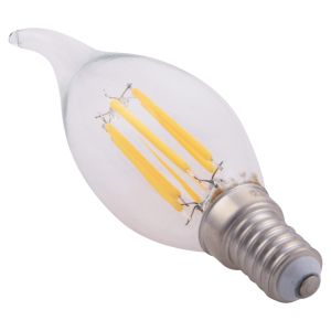 Led Lamp Hm4047,01 with Filament 6w E14 3000k Transparent Dimmable