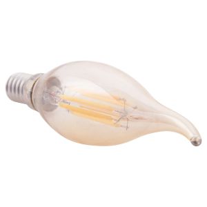 Led Lamp Hm4047,02 with Filament 6w E14 3000k Gold Dimmable