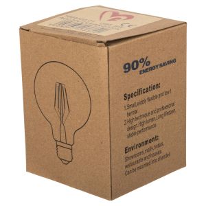 Led lamp ημ4049 Globo with filament 12w E27 3000k Clear