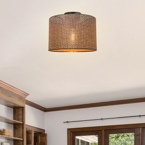 Лампа Plega плат в кафяв цвят D30x21cm