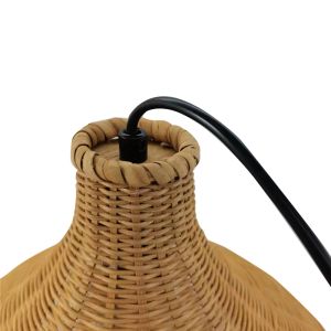 Ceiling lamp Axien bamboo boho style D42x190cm