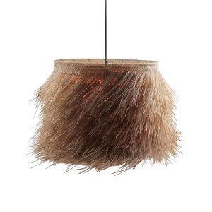 Ceiling lamp Hairy natural rattan boho style D70x188cm