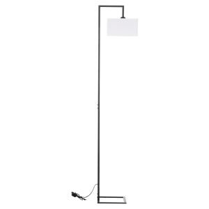 Lantern Brans Hm7532.11 black metal - white PVC cover 25x33x170cm.