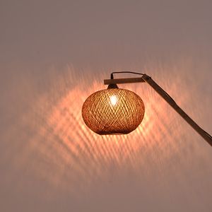 Gaia lamp E27 brown wood 20x50x160cm