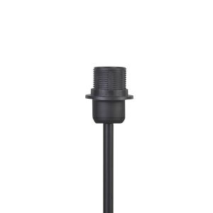 Lumider E27 fabric-metal black lamp D35x152cm