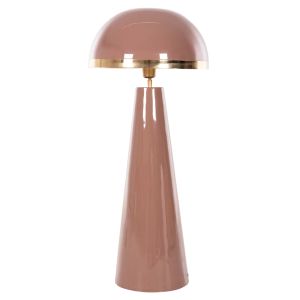 Smush lantern, metal in salmon and gold with rotating cap D36.5x84cm Hm4257.06