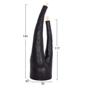 Tusken Hm4702.01 fiber cement lamp - black 50x43x145cm.