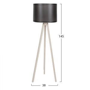 Lantern in ecru and black D38x145cm Hm7272.17