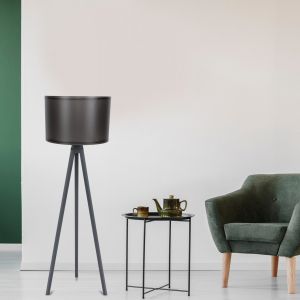 Lantern in gray and black D38x145cm Hm7272,10 D38x145cm