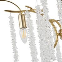 Lampion metal-transparent glass 5xe14 max 8w φ500 mm Arte Illumina Dynasty