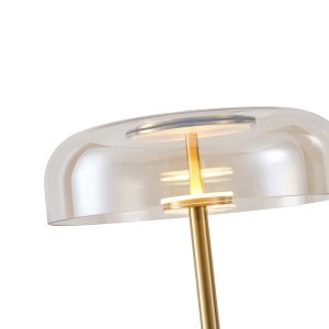 Metal-glass lamp 8w 960lm 3000k 300x1352x90mm cognac Arte Illumina Lobby