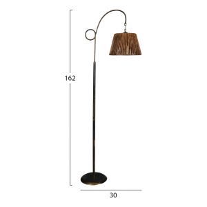 Lantern metallic brown color Hm7487, 30x162cm