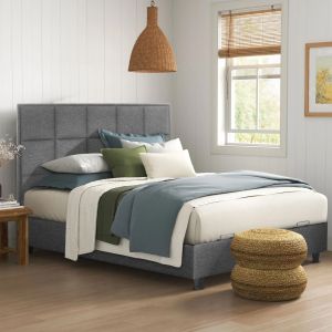 Alba bed in gray with storage space Hm626,01