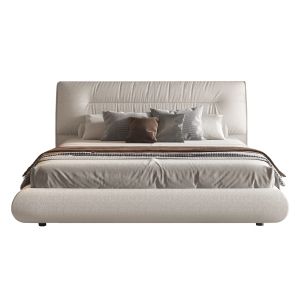 Ascott bed with storage space Sm736.03 cream fabric - for mattress 160x200cm.